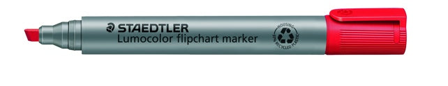 STAEDTLER Flipchartmarker Lumocolor® 356 mit Keilspitze 2-5 mm rot