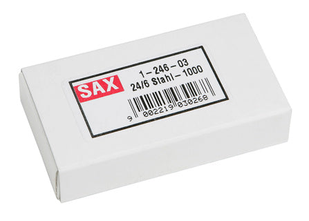 SAX Heftklammern 24/6 1000 Stück Stahl