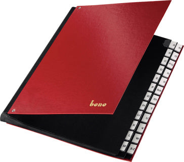 BENE Pultordner 75116 A4 24-teilig A - Z PP rot