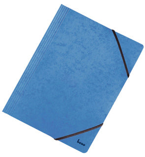 BENE Flügelmappe Vario 110700 A4 Karton mit Gummizugverschluss 390 g/m² 245 x 320 mm blau