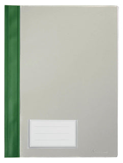 BENE Schnellhefter 281100 A4 mit Einsteckfach inkl. Beschriftungsschild PVC 230 x 315 mm grün