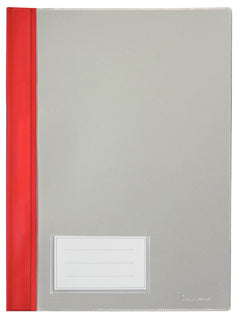 BENE Schnellhefter 281100 A4 mit Einsteckfach inkl. Beschriftungsschild PVC 230 x 315 mm rot