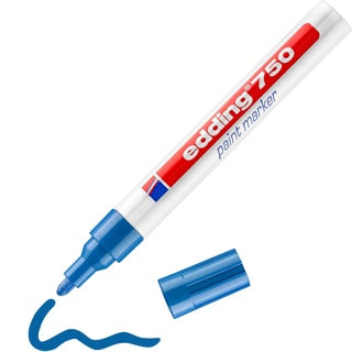 EDDING Lackmarker 750 mit Rundspitze 2-4 mm blau