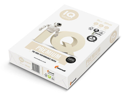 IQ Premium Kopierpapier DIN A4 80 g/m² 2x gelocht 500 Blatt weiß