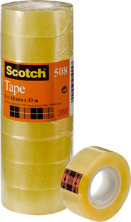 SCOTCH Klebeband 10 Rollen 15 mm x 33 m transparent