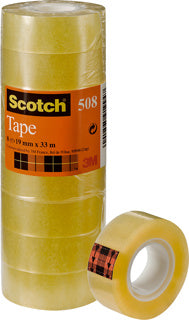 SCOTCH Klebeband 8 Rollen 19 mm x 33 m transparent