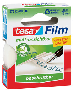 TESA Klebefilm 57312 19 mm x 33 m matt-transparent