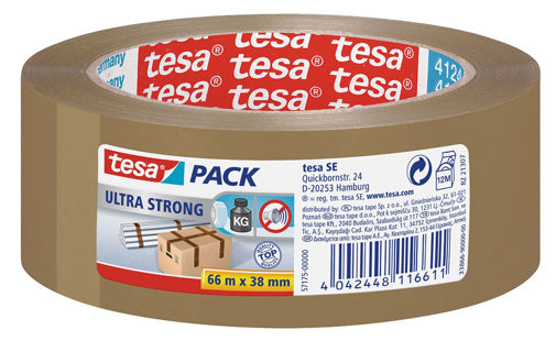TESA Verpackungsband Ultra Strong 57175 38 mm x 66 m braun