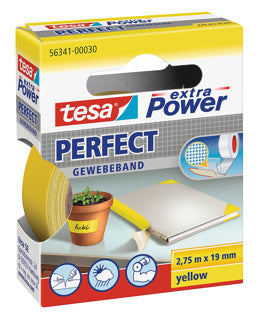 TESA Gewebeband 56341 Extra Power Perfect 19 mm x 2.75 m gelb