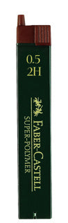 FABER-CASTELL Feinmine Super-Polymer 12 Stück 0.5 mm 2H