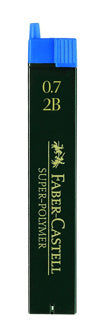 FABER-CASTELL Feinmine Super-Polymer 12 Stück 0.7 mm 2B