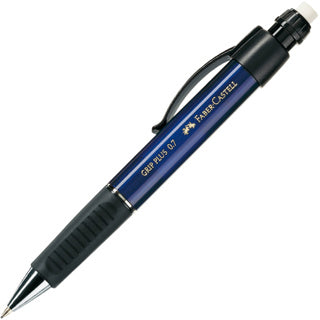 FABER-CASTELL Druckbleistift 1307 Grip Plus B 0.7 mm metallic blau