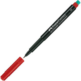 FABER-CASTELL Folienstift 1523 Multimark 0.4 mm permanent rot