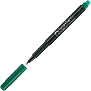 FABER-CASTELL Folienstift 1523 Multimark 0.4 mm permanent grün
