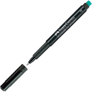 FABER-CASTELL Folienstift 1513 Multimark 0.6 mm permanent schwarz