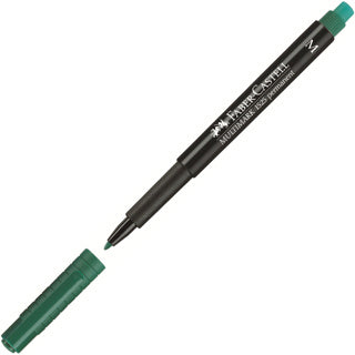 FABER-CASTELL Folienstift 1525 Multimark 1 mm permanent grün