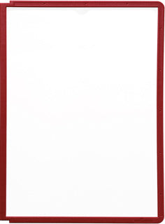 DURABLE Sichttafel 5606 SHERPA® PANEL A4 oben offen PP 235 x 322 mm rot