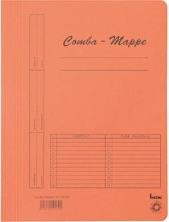 BENE Comba-Mappe 110000 A4 Recyclingkarton 250 g/m² 245 x 320 mm orange