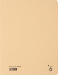 BENE Dreiflügelmappe 81700 A4 Recyclingkarton 250 g/m² 245 x 320 mm chamois