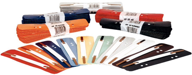 BENE Heftstreifen 82276 25 Stück Kunststoff 60 x 30 mm weiß