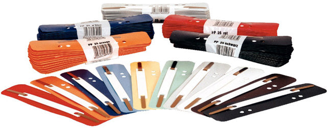 BENE Heftstreifen 82276 25 Stück Kunststoff 60 x 30 mm dunkelblau