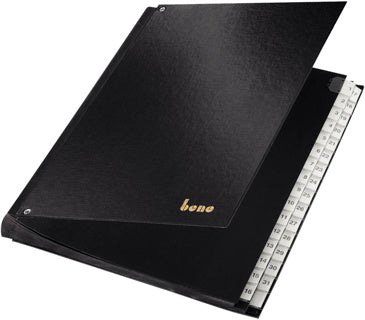 BENE Pultordner 75416 A4 31-teilig 1 - 31 PP schwarz