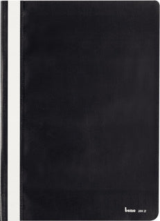 BENE Schnellhefter 281421 A4 mit transparentem Vorderdeckel PP 232 x 310 mm schwarz