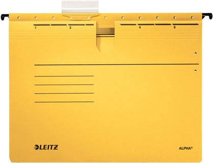 LEITZ Hängehefter 1914 Alpha DIN A4 275 g/m² gelb