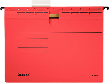 LEITZ Hängehefter 1914 Alpha DIN A4 275 g/m² rot