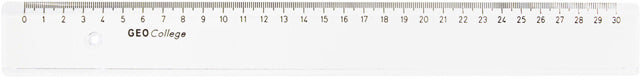 ARISTO Lineal College 23030 30 cm transparent