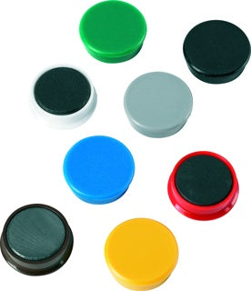ALCO Magnete 6838 10 Stück Ø 3.2 cm farbig sortiert