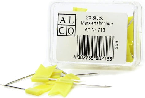 ALCO Markierfähnchen 713 20 Stück gelb