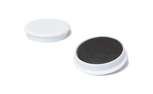 ALCO Magnete 6828 10 Stück Ø 2.4 cm weiß