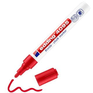 EDDING Kreidemarker 4095 Rundspitze 2-3 mm rot