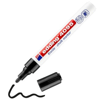 EDDING Kreidemarker 4095 mit Rundspitze 2-3 mm schwarz