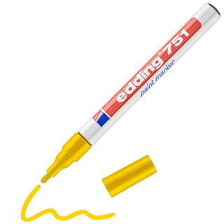 EDDING Lackmarker 751 Rundspitze 1-2 mm gelb