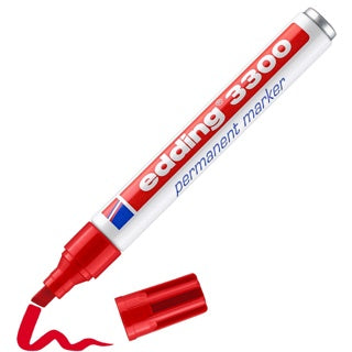EDDING Permanentmarker 3300 Keilspitze 1-5 mm rot