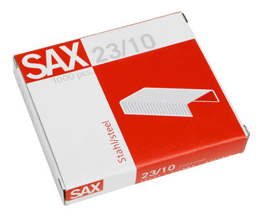 SAX Heftklammern 23/10 1.000 Stück silber