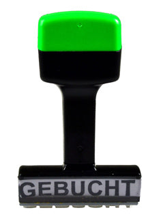 Lagerstempel "Gebucht"