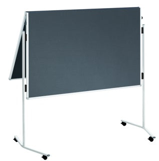 FRANKEN Moderationstafel ECO-UMTF-G12R mit Filz klappbar grau