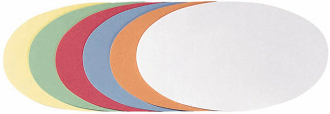 FRANKEN Moderationskarten UMZH Oval 11 x 19 cm 250 Stück mehrere Farben