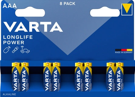 VARTA Batterien Longlife Power AAA LR03 8 Stück 1.5 Volt