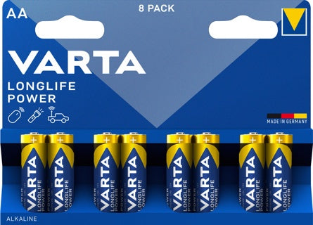 VARTA Batterien Longlife Power AA LR06 8 Stück 1.5 Volt