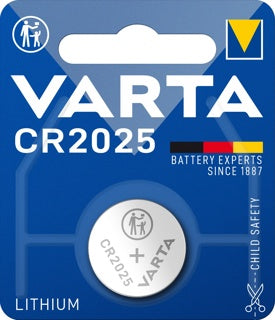VARTA Knopfzellen Batterie CR2025 Lithium-Zelle