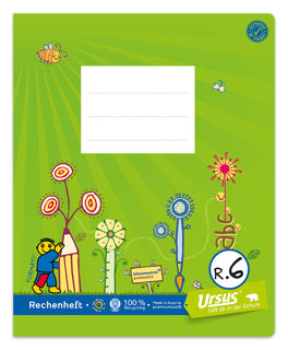 URSUS FORMATI Rechentrainer "R6" quart 20 Blatt kariert