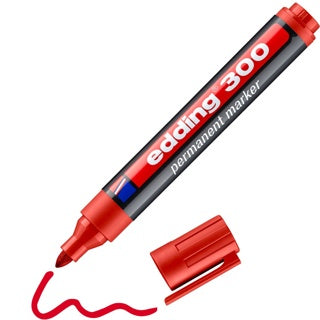 EDDING Permanentmarker 300 Rundspitze 1.5-3 mm rot