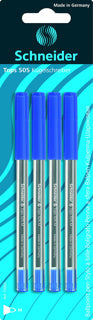SCHNEIDER Kugelschreiber Tops 505 4 Stück M blau