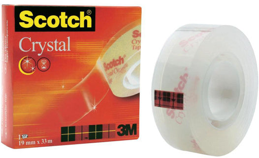 SCOTCH Klebeband Crystal 1 Rolle 19 mm x 33 m transparent
