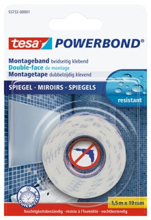 TESA Montageband 55732 Spiegel 19 mm x 1.5 m