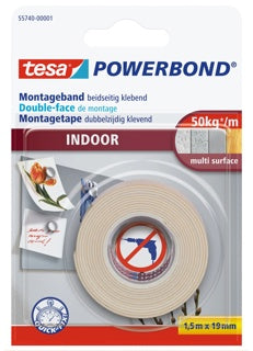 TESA Montageband 55740 Indoor 19 mm x 1.5 m